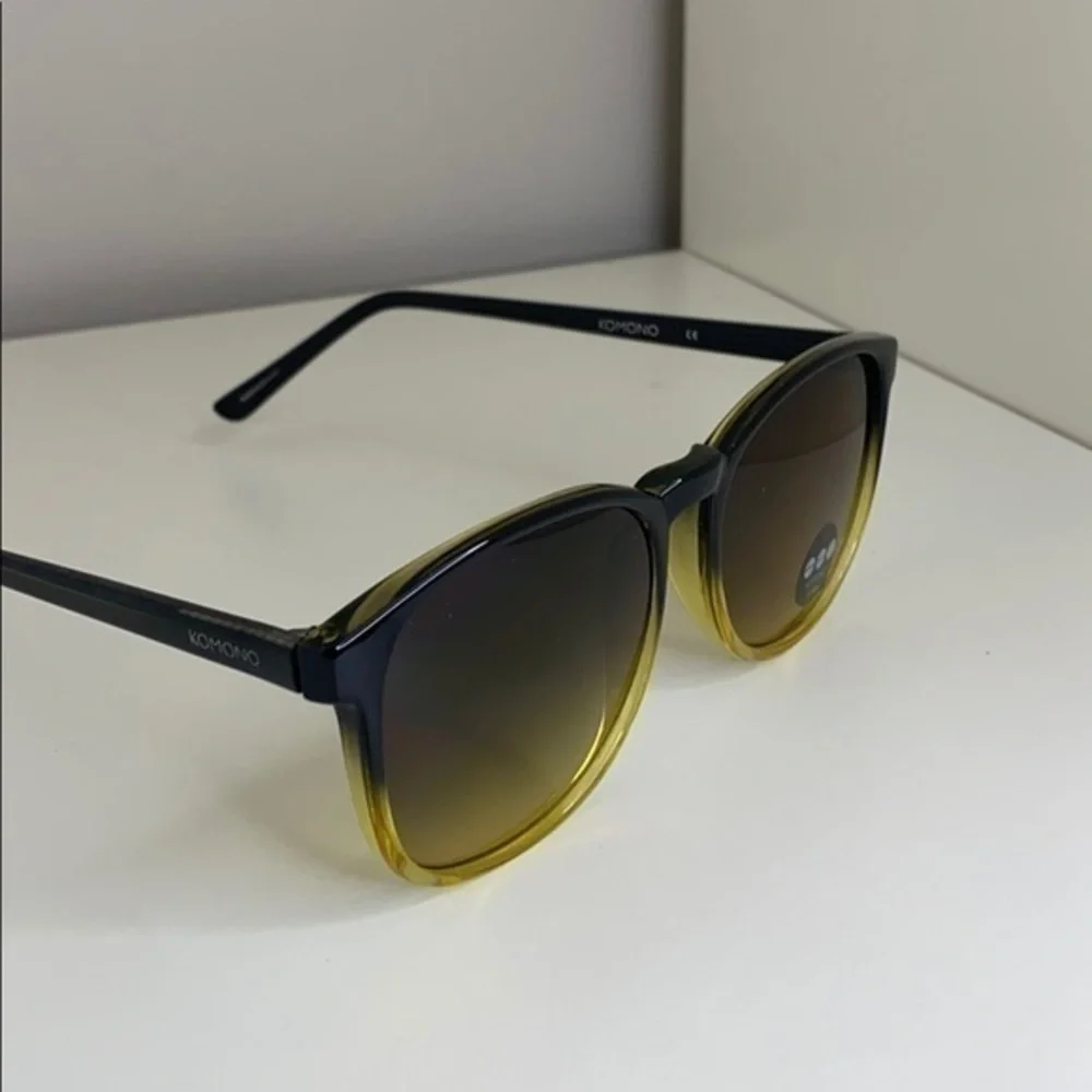 Komono Urkel Black/ Yellow New Sunglasses